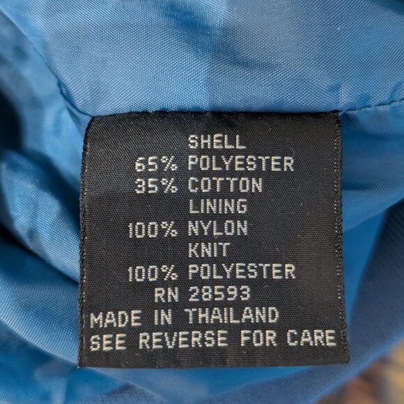 MEMBERS ONLY Classic Iconic Racer Jacket Blue Size 44 - Picture 9 of 10